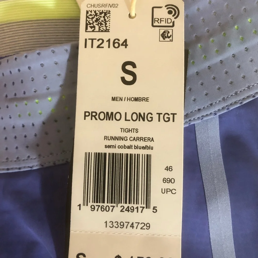 Adidas 2024  Pro Elite Promo Running Pants Cobalt Blue Men’s Size S IT2164 New